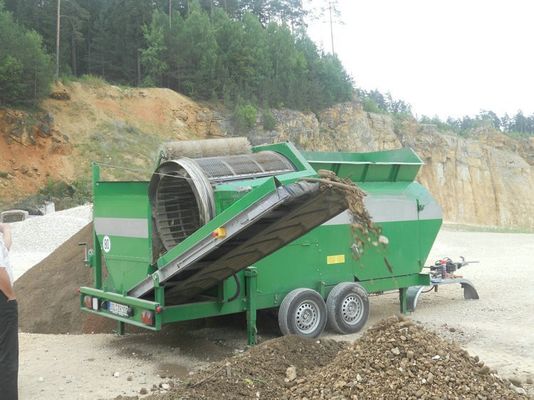 Rubber Ball Reiniging System Geel mobiele trommel scherm machine voor en efficiëntie