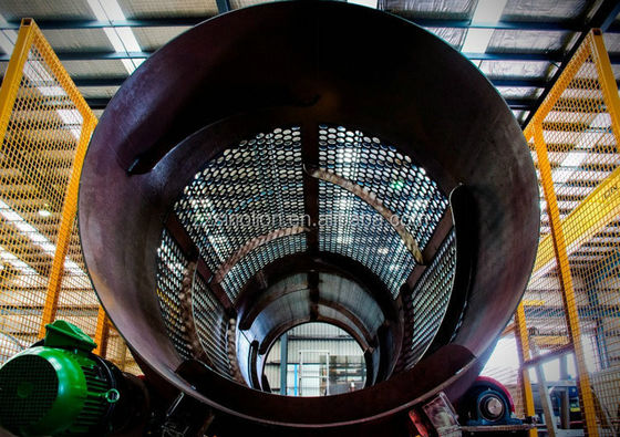 Bouwwerken Roterende magnetische trommelscherm voor het scheiden van staalmetalen korrels