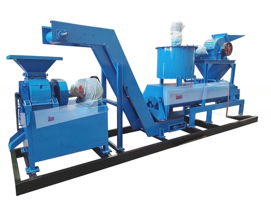 Coal Breeze Briquette Roller Press voor balkussens en vierkante houtskool in blauw ontwerp