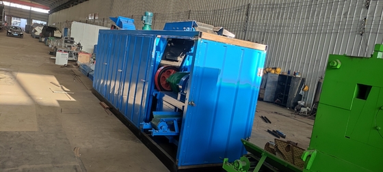 Coal Breeze Briquette Roller Press voor balkussens en vierkante houtskool in blauw ontwerp