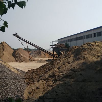 Dieselmotor zand zeefmachine voor strand zand 1-100mm Ontlading Grootte 6mm organische