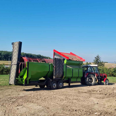 Gravel Mobile Aggregate Trommel Screen met wasfaciliteit en aanpasbaar ontwerp