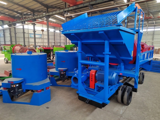 Op maat gemaakte Alluviale Goud Diamant Wassen Plant Mobiele Mijnbouw Separatie Apparatuur