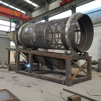 Energy Mining Mobile Rotary Wood Chip Screen met en minder dan 300 mm voedingsgrootte