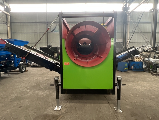 2-3 lagen 30m3/h mobiele trommelscherm voor grindcompost varkens- en schapenmest