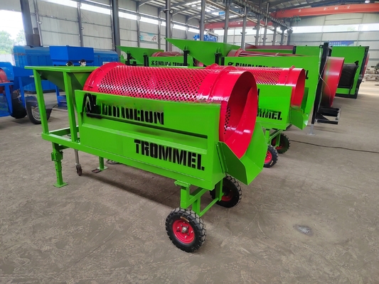 Kleinschalige grindcompost Varkens- en schapenmest Hoog screeningsefficiëntie Mobiele trommel