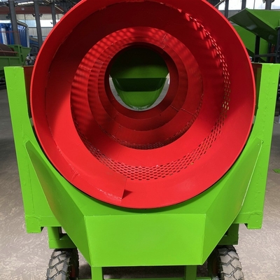 Kleinschalige grindcompost Varkens- en schapenmest Hoog screeningsefficiëntie Mobiele trommel