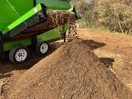 Mobiele trommelgrens voor het scheiden van stenen in 60m3/h, compost, bovengrond en mest van schapen/koeien
