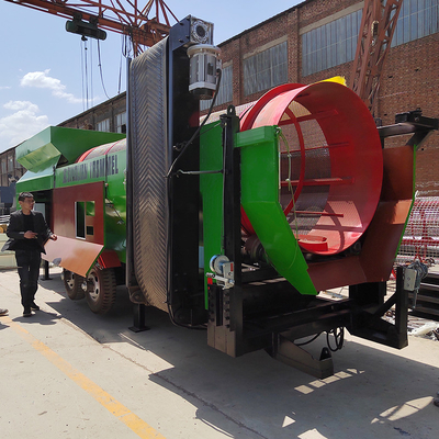 Functie Screening Mobiele trommelgrens voor het scheiden van compost en grind