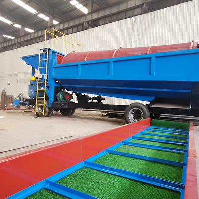 100-200 ton per uur Dubbel scherm Draagbare goudwasinstallatie met hoge goudherwinning