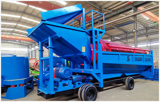 Centrifuge goudconcentrator mobiele trommelwasinstallatie voor de afvoer van goud