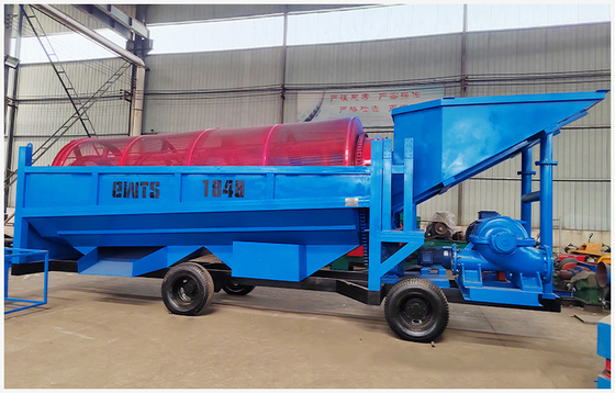 Centrifuge goudconcentrator mobiele trommelwasinstallatie voor de afvoer van goud