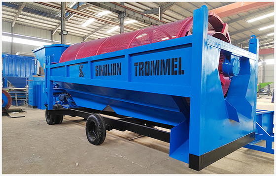 Centrifuge goudconcentrator mobiele trommelwasinstallatie voor de afvoer van goud