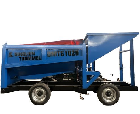 98% Efficiëntie Mobiele goudsandseparator Mijnbouw Trommel Machinery Wasinstallatie
