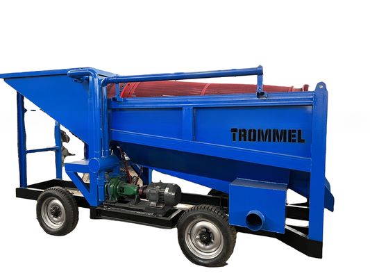 98% Efficiëntie Mobiele goudsandseparator Mijnbouw Trommel Machinery Wasinstallatie