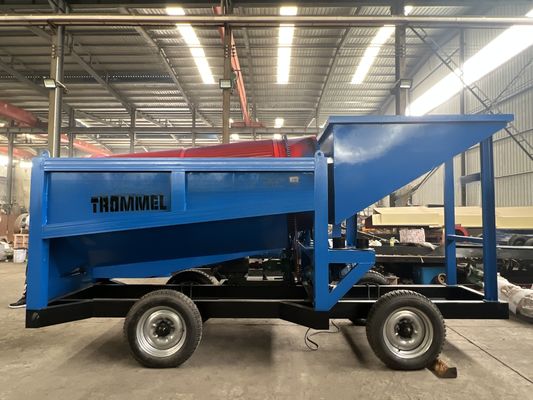 98% Efficiëntie Mobiele goudsandseparator Mijnbouw Trommel Machinery Wasinstallatie