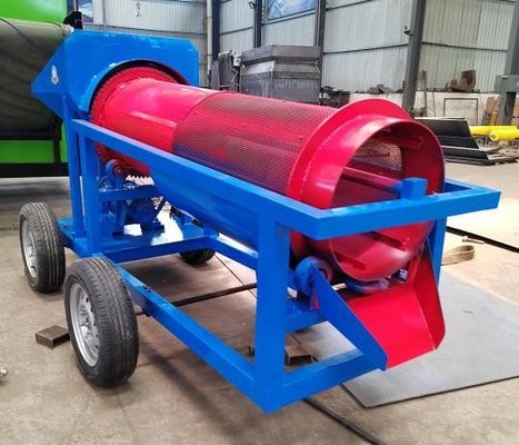 5 tot 10 ton per uur mobiele Trommel-goudwasinstallatie voor minerale scheiding in energie-mijnbouw