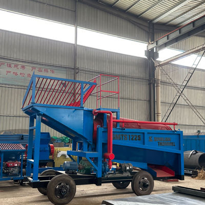 30-50t/h Energie-mijnbouw Trommel schermapparatuur voor het wassen en scheiden van goud Bron