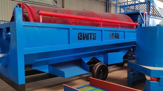 Gravity Separator Alluvial Gold Washing Plant Trommel Screen voor de scheiding van mijnbouw