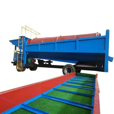 Grootschalige zwaartekrachtseparator Trommel Screen Goudmijnbouwapparatuur met dubbel scherm