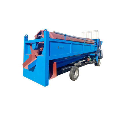 Grootschalige zwaartekrachtseparator Trommel Screen Goudmijnbouwapparatuur met dubbel scherm