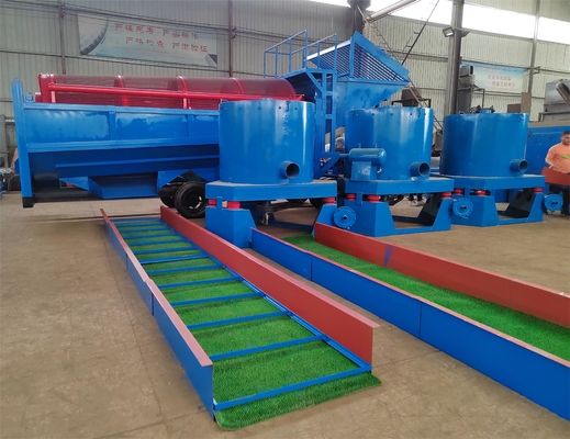 Grootschalige zwaartekrachtseparator Trommel Screen Goudmijnbouwapparatuur met dubbel scherm