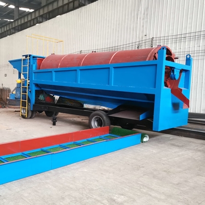 Grootschalige zwaartekrachtseparator Trommel Screen Goudmijnbouwapparatuur met dubbel scherm