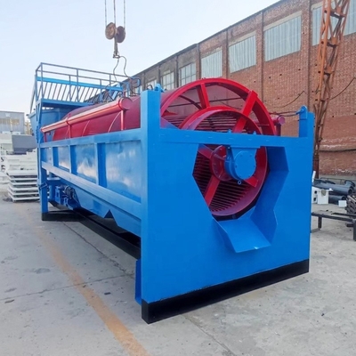 Draagbare wasmachine 100 ton goudwasmachine trommel scherm met zwaartekrachtseparator