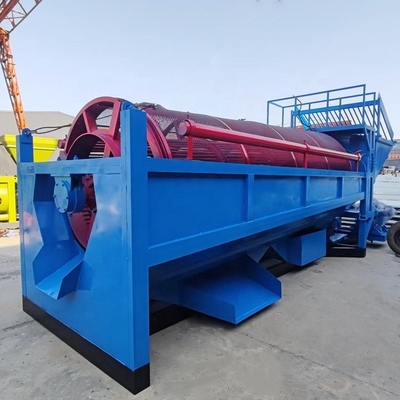 Draagbare wasmachine 100 ton goudwasmachine trommel scherm met zwaartekrachtseparator