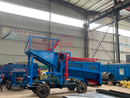 90% Efficiëntie Dubbel scherm Gold Mining Wassen Plant voor meerdere materiaal Output