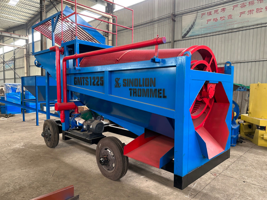 90% Efficiëntie Dubbel scherm Gold Mining Wassen Plant voor meerdere materiaal Output