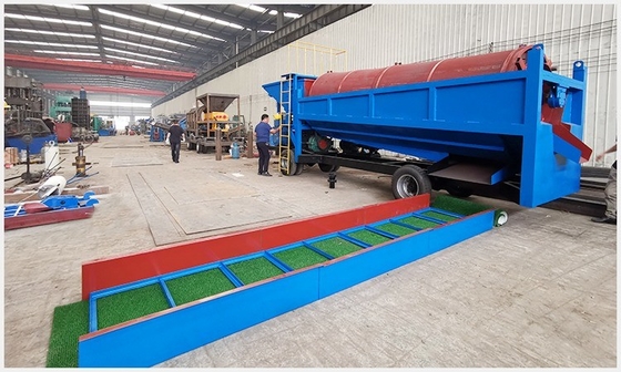 Alluviaal goud mobiele trommel goudwasinstallatie trommel scherm voor mijn goud scheiding
