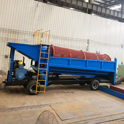 Alluviaal goud mobiele trommel goudwasinstallatie trommel scherm voor mijn goud scheiding