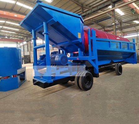 Mobiele Trommel Screen Mineral Gold Diamond Wasmachine met een capaciteit van 80-150 t/h