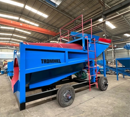 Mobiele goudtrommel-mijnseparator met voordeel van duidelijk goud-geselecteerd effect