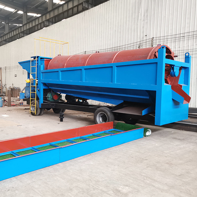 Hoge capaciteit 100 ton alluviaal goudseparator voor dubbele scherm Rock Gold Wash Plant