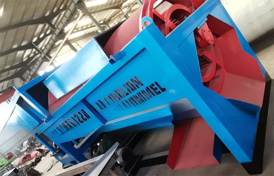 50 t/h capaciteit mobiele stalen trommelscreeningsplaats voor het zeven van goud in het mijnbouwproces