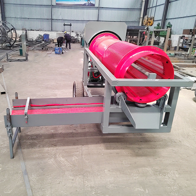 5-10T/H Capaciteit Mijn zeefinstallatie Placer River Gold Mining Equipment Trommel Screen