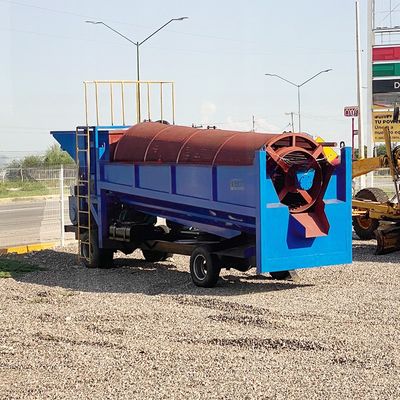 100 ton goudseparator mobiele goudtrommel schermmachine voor mijnwasinstallatie