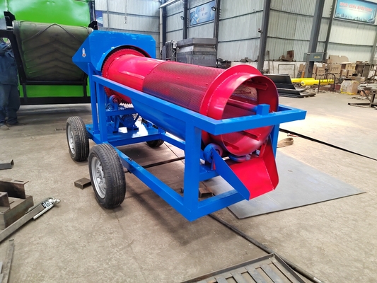 Ontwerp van een mobiele trommelskerm voor landbouwbedrijven