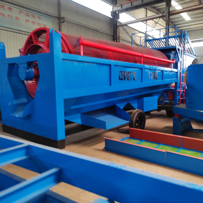 Betrouwbare mobiele goudtrommel scherm voor rivier mijnbouw voedingsgrootte Minder dan 300 mm