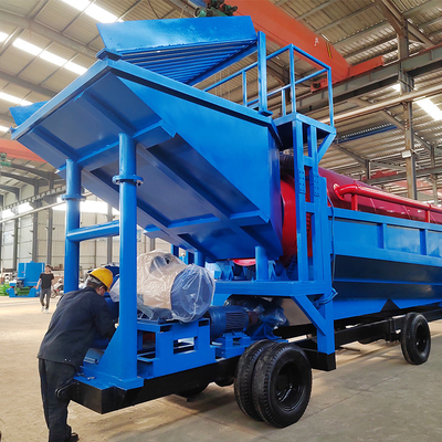 98% Efficiëntie Grijze goudwasmachine voor kleinschalige goud- en diamantwinning