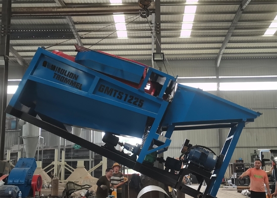 Mobiele Trommel-goudwasinstallatie voor mijnbouwapparatuur voor de verwerking van alluviaal goud