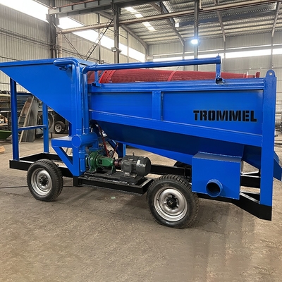 10-30TPH Goudverwerkingsinstallatie Wasinstallatie met goudmijnbouw Trommel Screen Machine