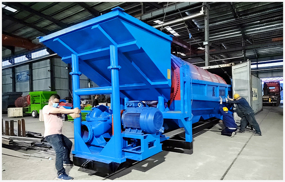 7500x1850x3500mm Gold Mining Trommel Processing Plant Verkoop Separator Equipment voor goud