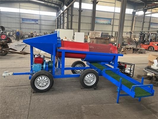 Kleinschalige mini-goudverwerkingsinstallatie van 5 ton voor zwaartekrachtseparatie van alluviaal goud