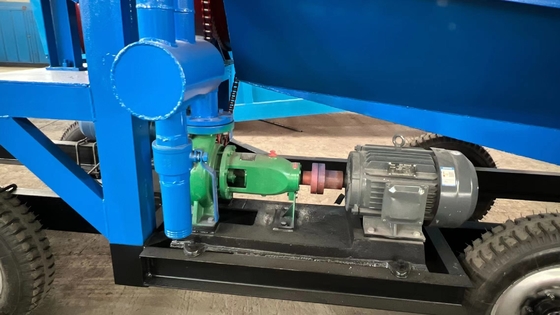 1200 KG kleine mini-goud- en diamantwasmachine voor kleinschalige mijnbouw