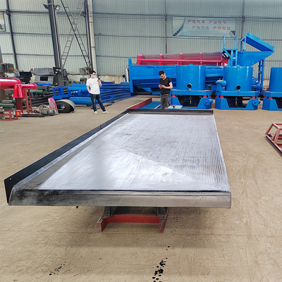 Bouwwerken Kleine draagbare goudmijnbouwapparatuur Schaketafel voor goud 650 kg