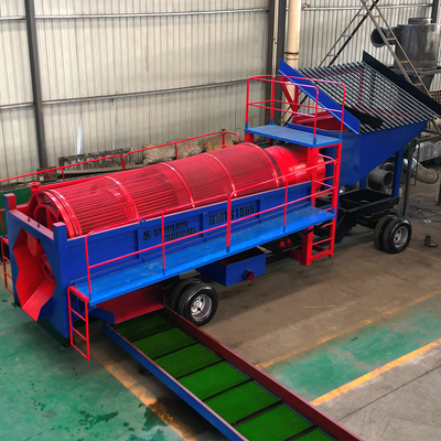 200 Tph Alluvial Gold Trommel Washing Plant met diamantmijnbouwapparatuur in Ghana