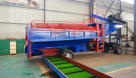 Gebruikersvriendelijk ontwerp Gold Trommel Screen Scrubber Machine voor grootschalig wassen